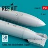 RESKIT RSU48-0577 1200 L fuel tanks French Jaguar (2 pcs) (3D Printed) (1/48)